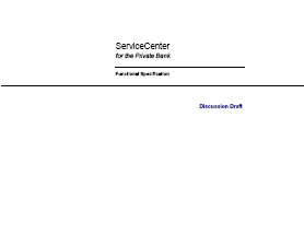 Functional Specification