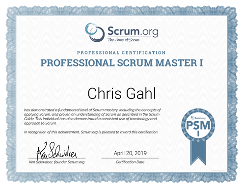PSM I Certification